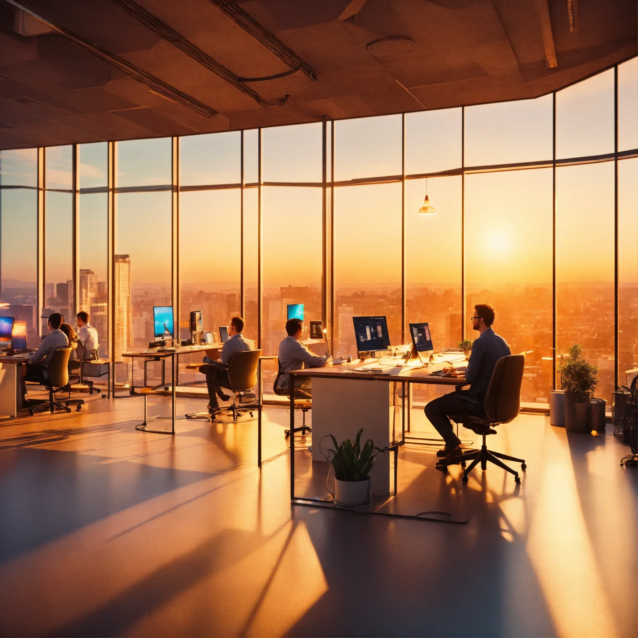 Commercial building windows